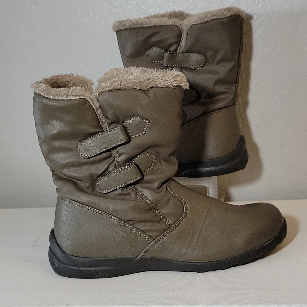 TOTES Winter Faux Fur Manmade Materials Boots 5.5M